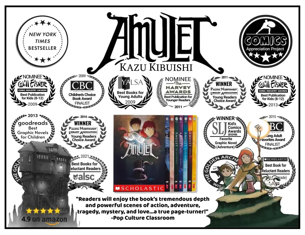 Amulet Kazu Kibuiishi Comic Graphic Novel awards